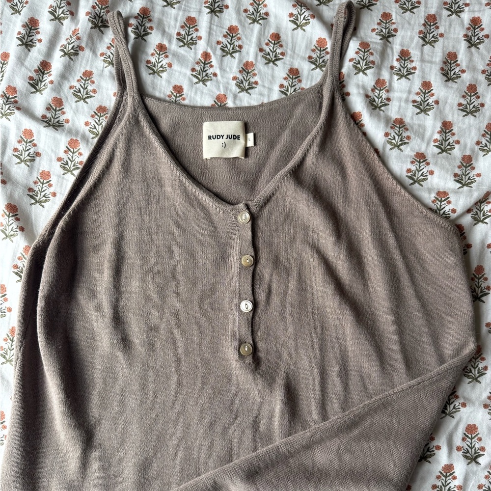 Rudy Jude knit tank dress in dust